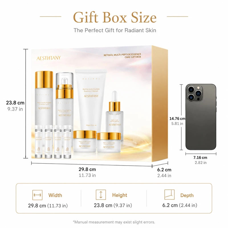 Retinol Multi Peptide Hydrating Skincare Set For Facial Care