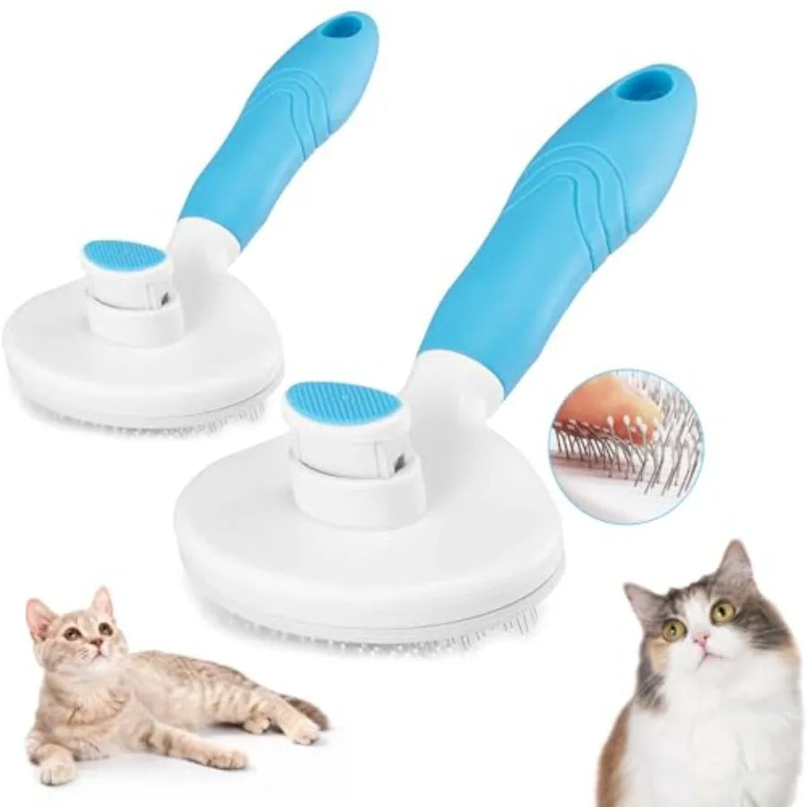 Self Cleaning Slicker Brush For Cats And Dogs Deshedding Tool