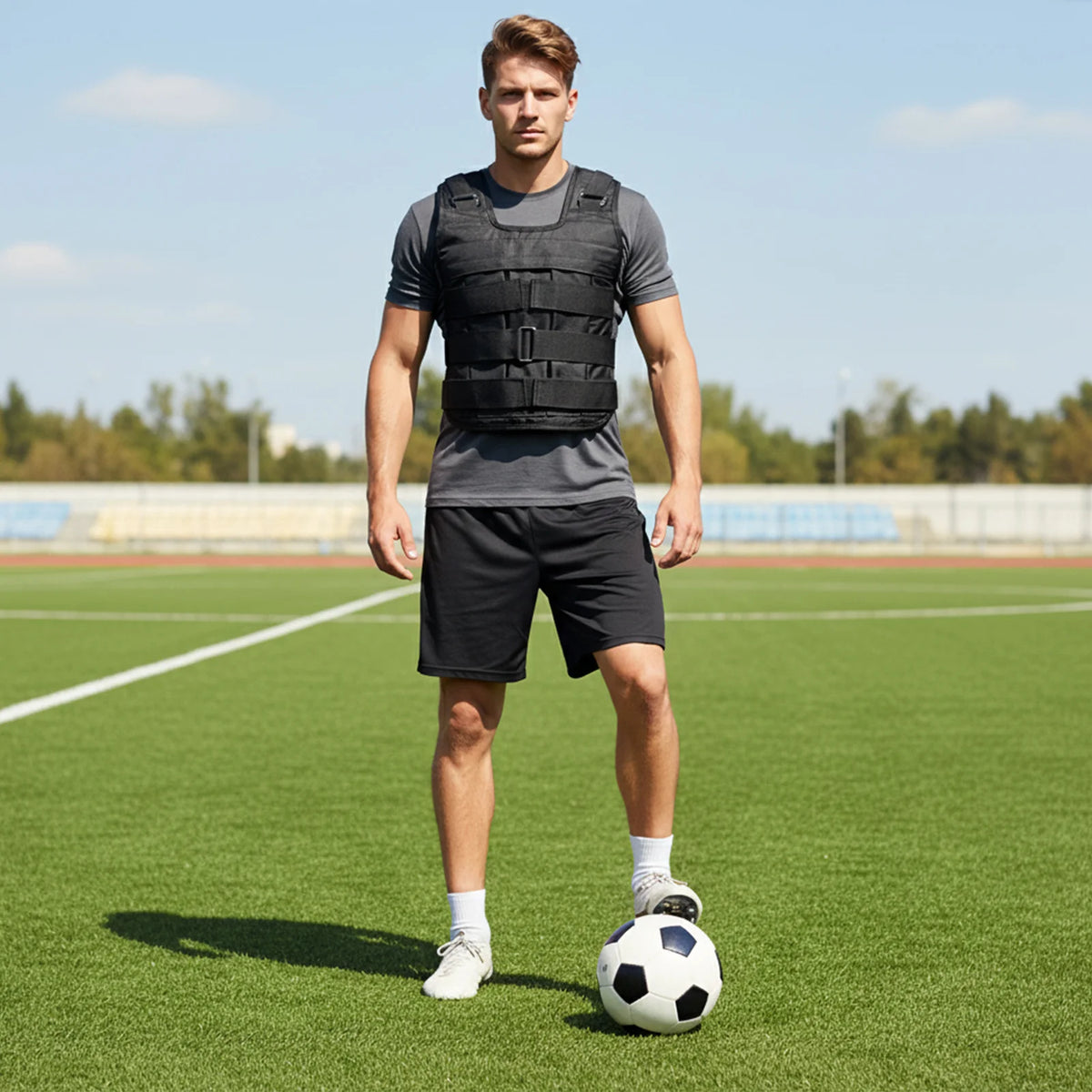 Adjustable Weighted Vest Shell Only With Progressive Overload Training