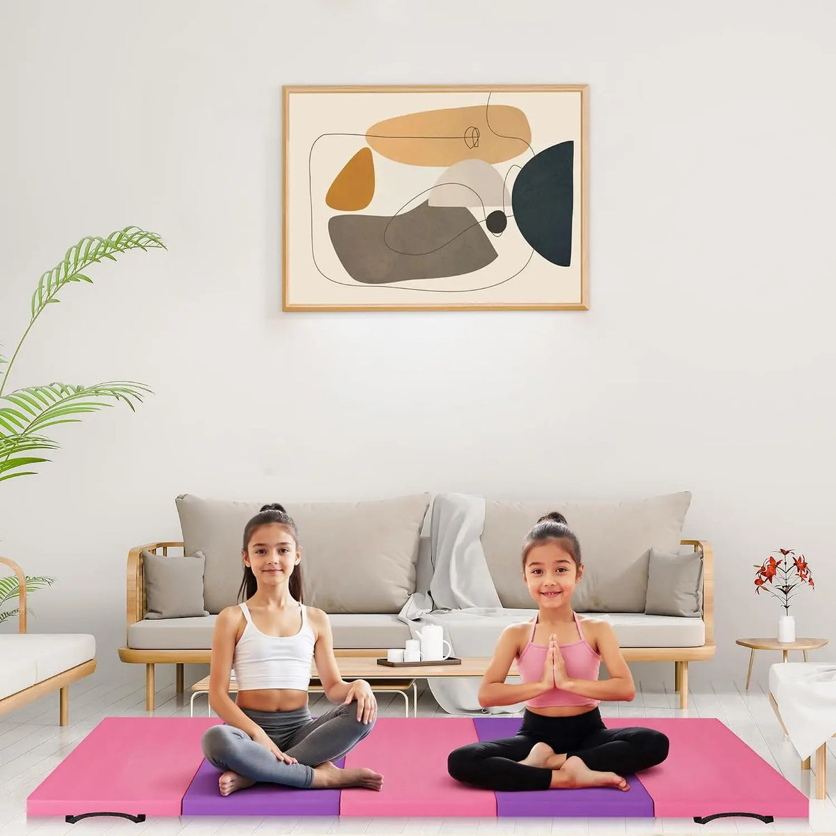 Foldable Yoga Mat Gymnastics Mat High Density Foam Exercise Floor