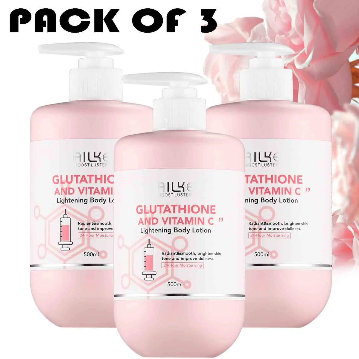 Ailke Vitamin C Glutathione Brightening Body Lotion For Skin