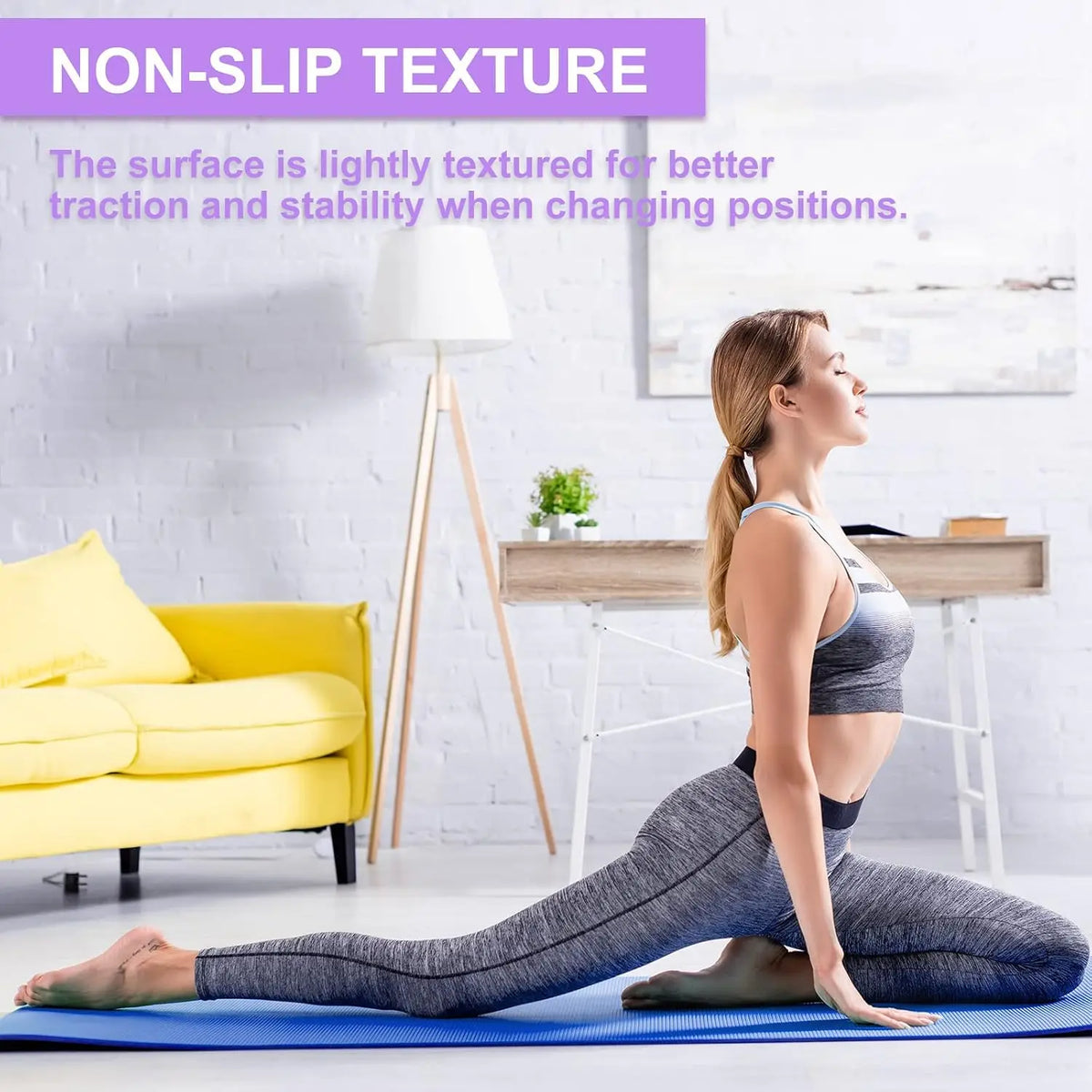 Non Slip Premium Yoga And Pilates Fitness Exercise Mat