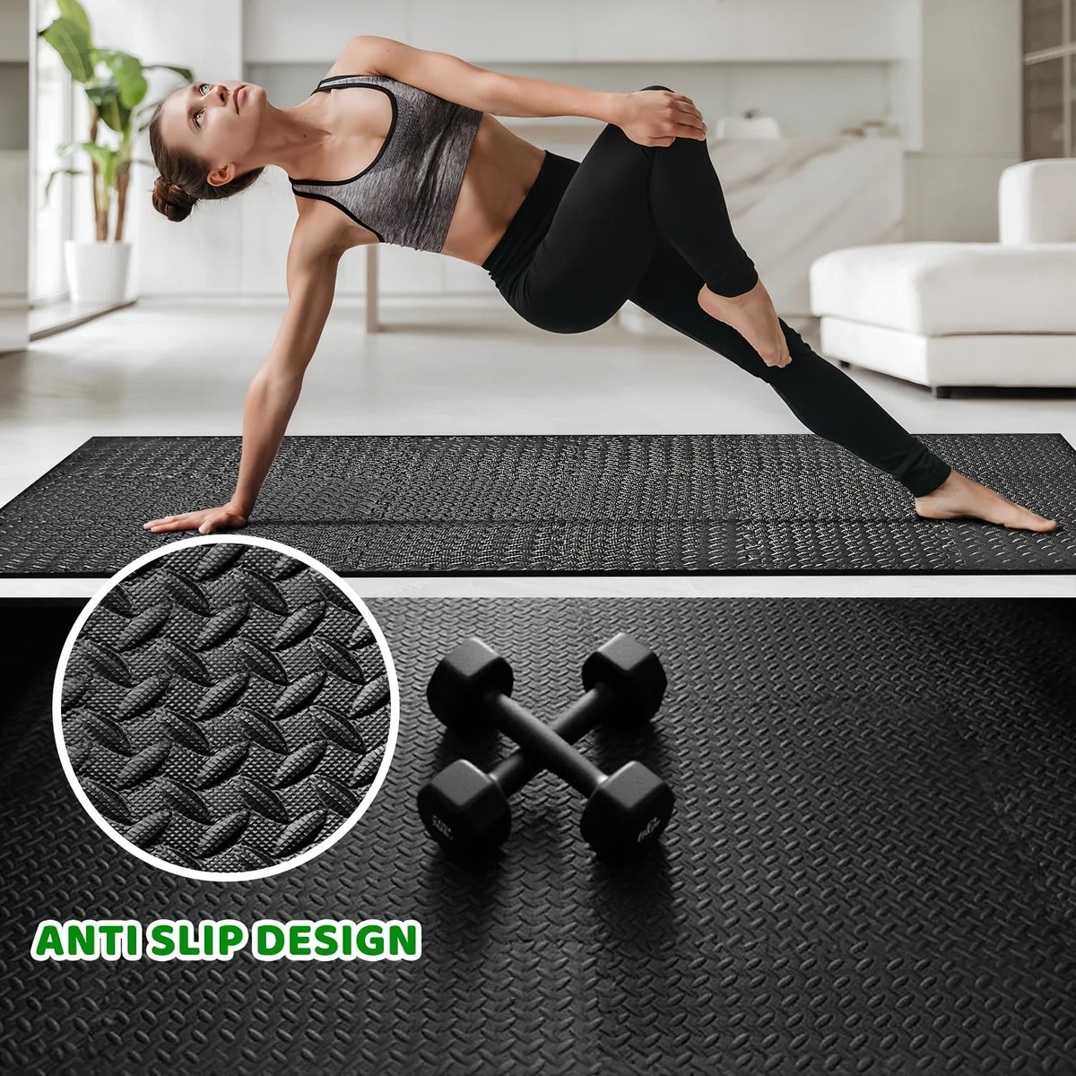 Interlocking Eva Foam Puzzle Floor Tiles Waterproof Anti-Slip Noise Reduction