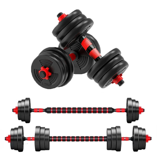 Adjustable Dumbbell To Barbell Set For Home Gym Fitness Training
