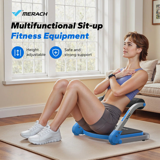 Merach Automatic Rebound Ab Crunch Machine Adjustable Resistance Levels