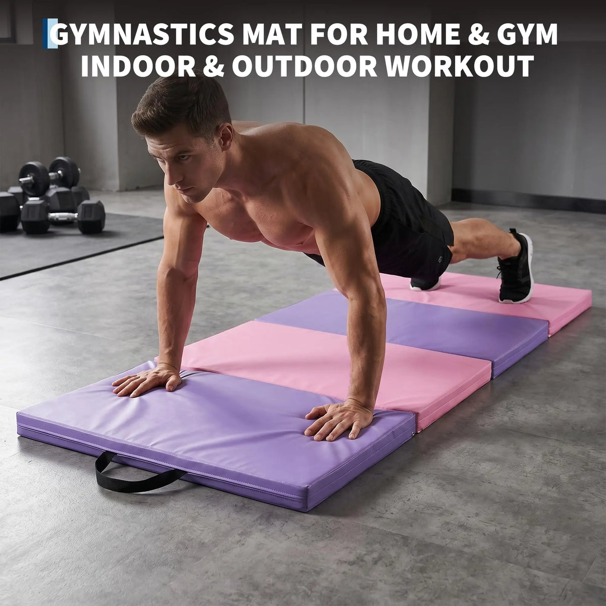 Foldable Gymnastics Exercise Mat For Home Workout Training