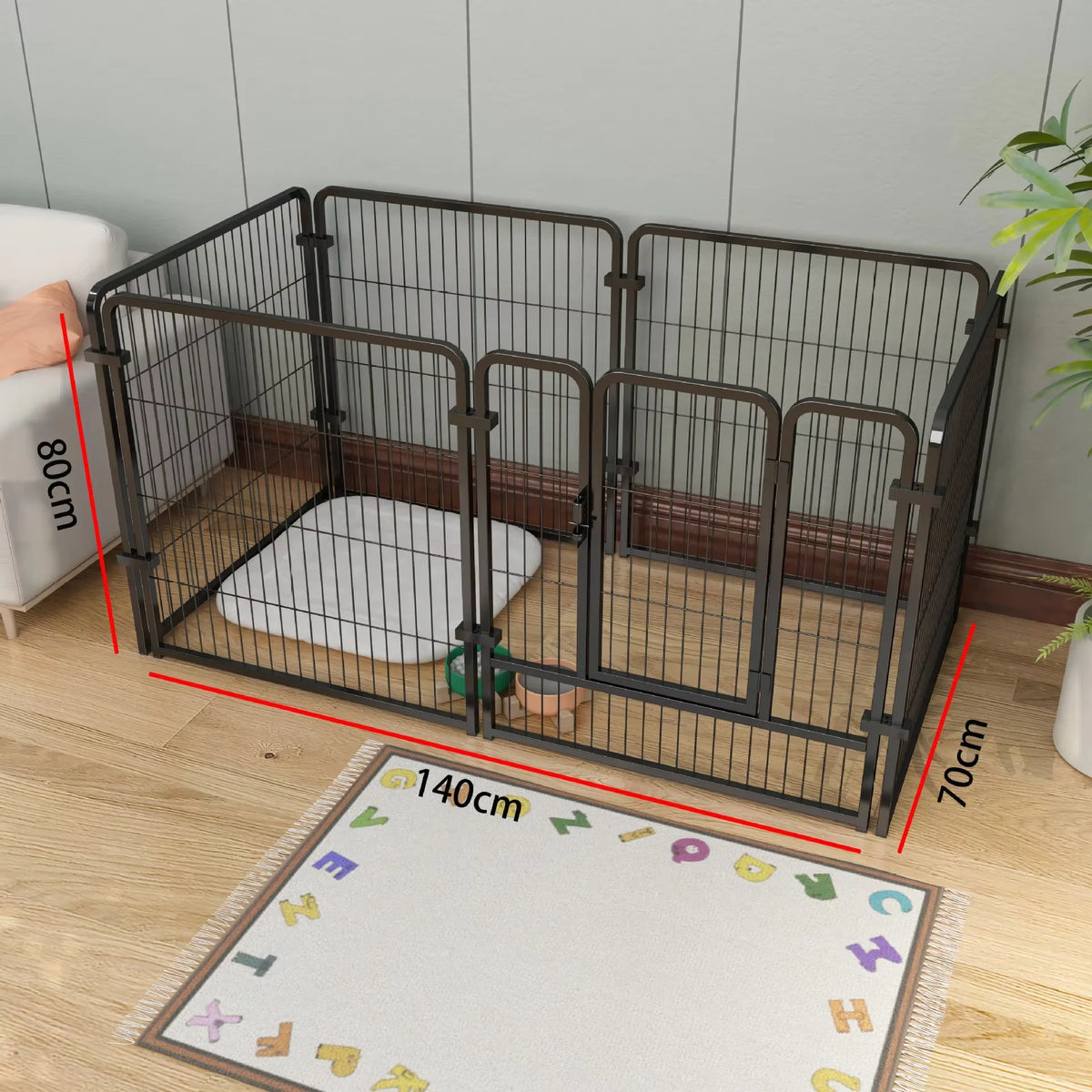 Heavy Duty Stainless Steel Foldable Dog Fence Playpen And Kennel