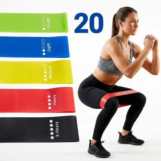 TPE Resistance Bands Fitness Set For Strength And Yoga Workouts