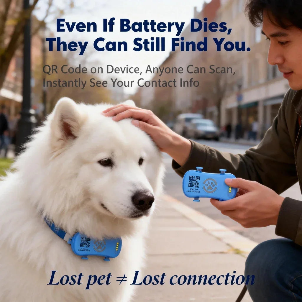 Wanwaytech GPS Pet Tracker With 4G Wifi Anti Lost Locator