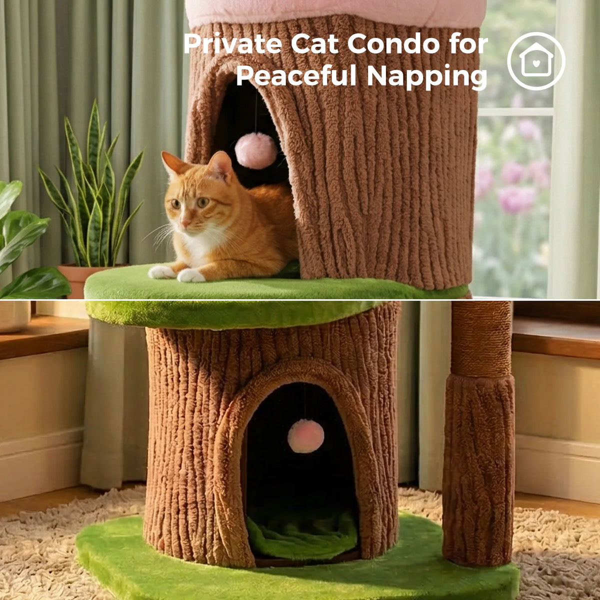 PAWZ Road Premium Cat Tree With Four Condos And Post
