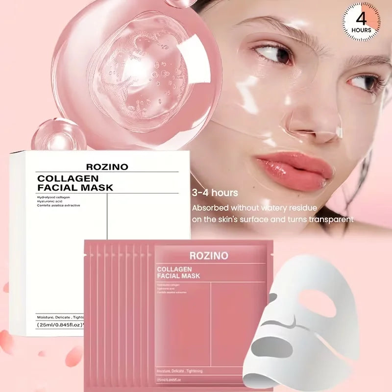 Rozino Bio Collagen Mask Set for Hydration and Glow