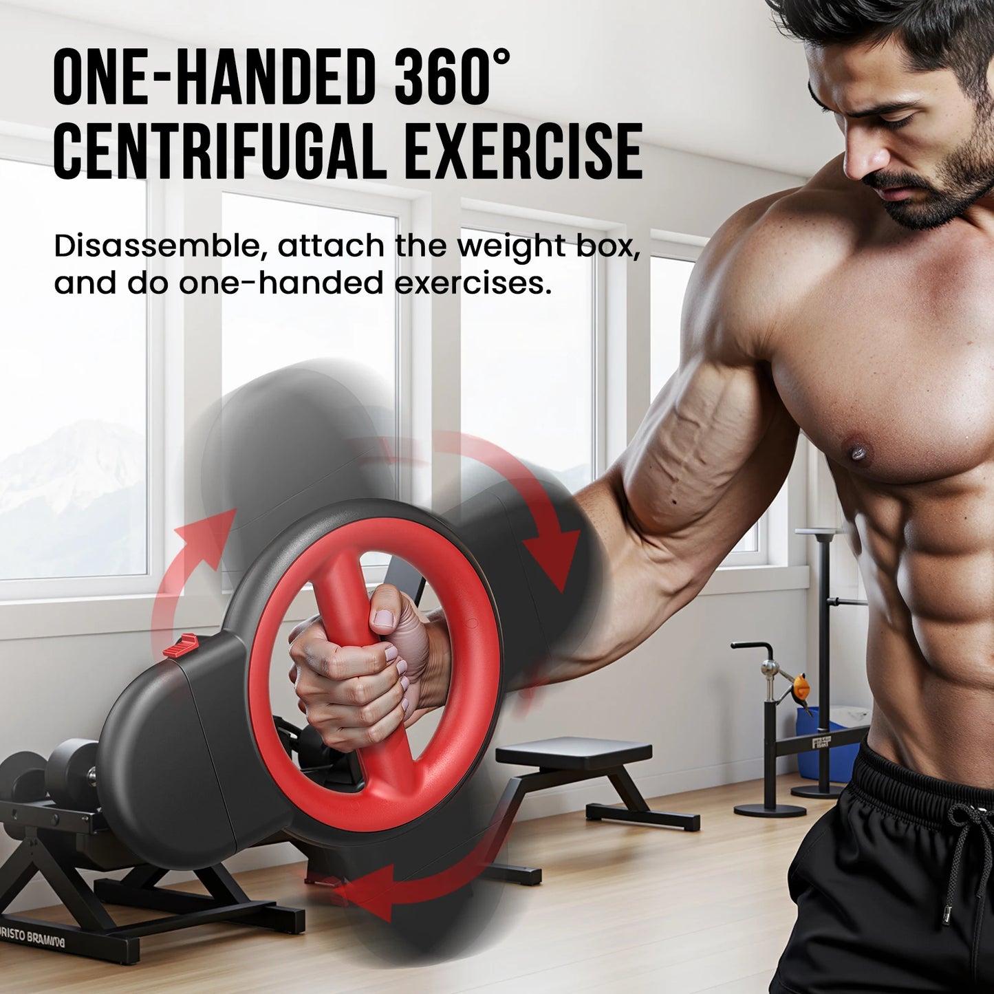 Rotator Arm Exerciser With Wrist Strength Training Equipment