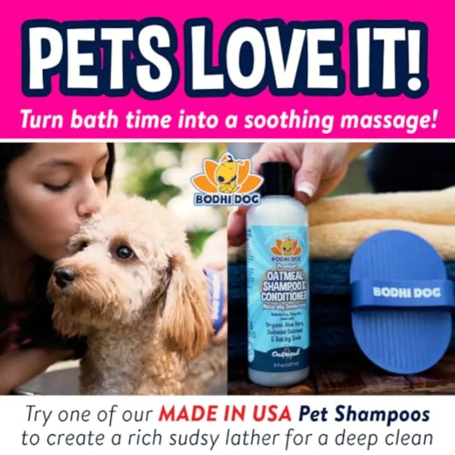 Stainless Steel Pet Grooming Shampoo Brush For Cats And Dogs
