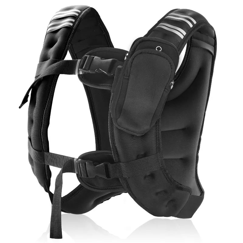 Premium Iron Pellet Weight Vest With Reflective Strips For Fitness