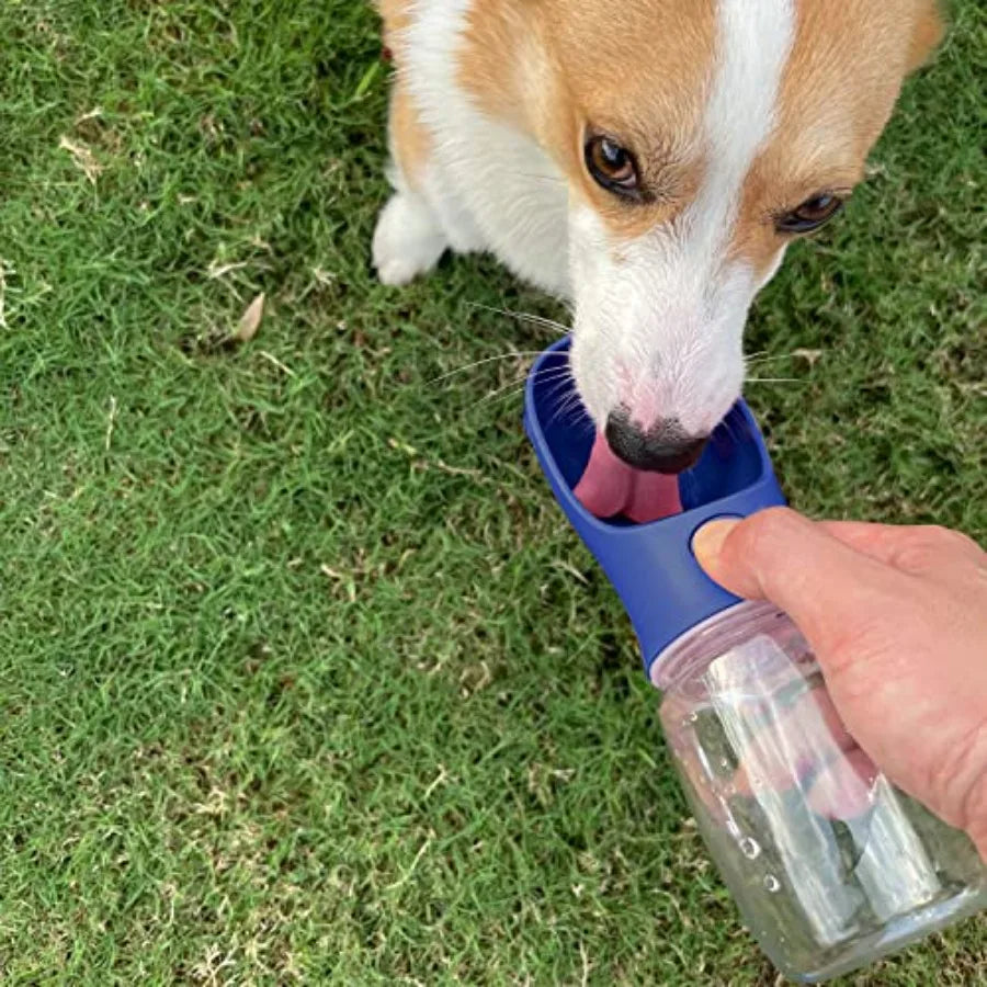 Portable Leak Proof Dog Water Bottle With Drinking Feeder