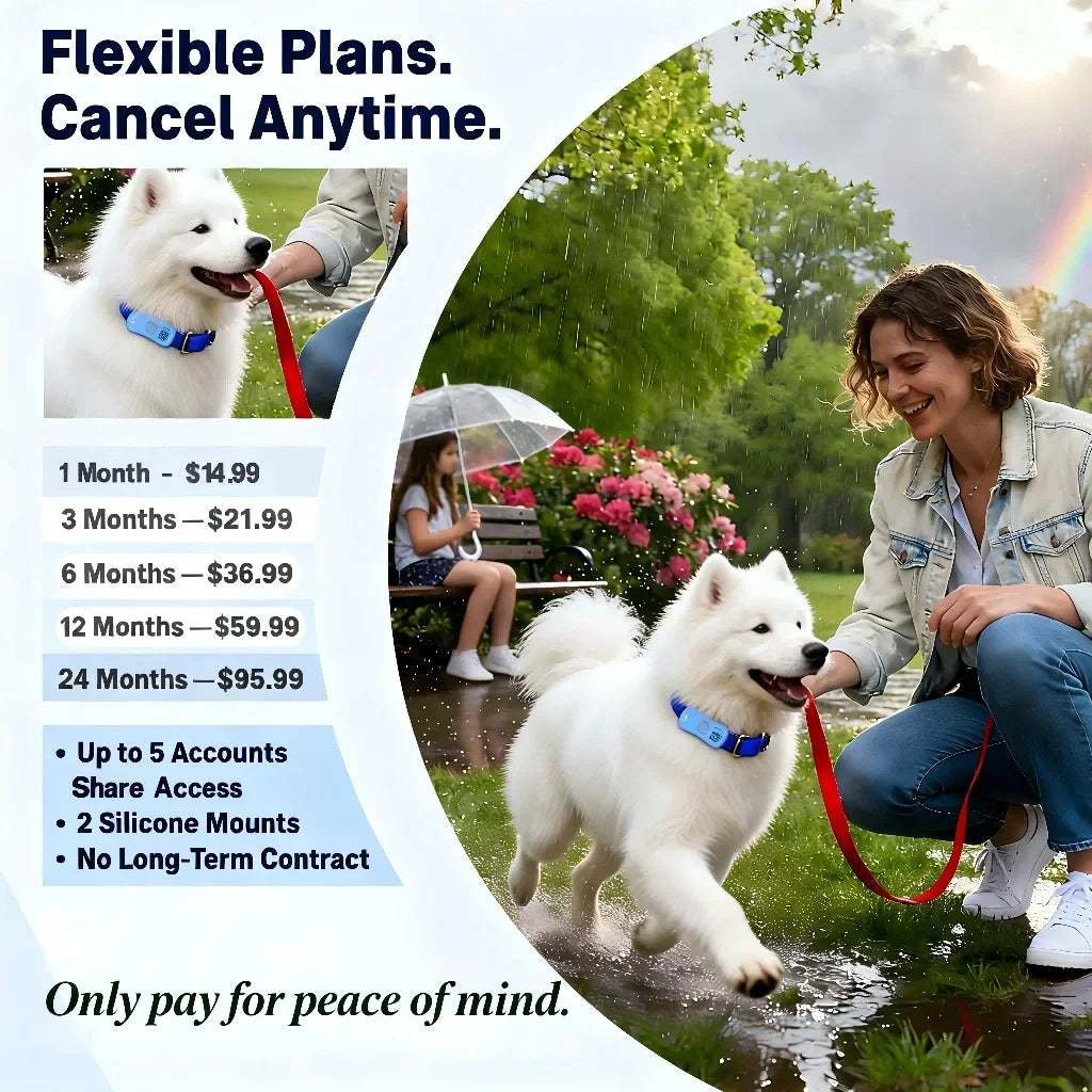 Wanwaytech GPS Pet Tracker With 4G Wifi Anti Lost Locator