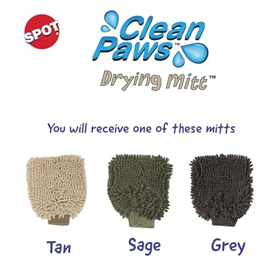 Super Absorbent Chenille Microfiber Dog Paw Cleaning Mitt