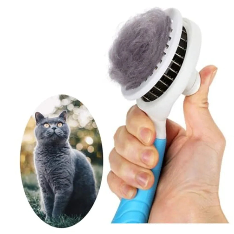 Self Cleaning Slicker Brush For Cats And Dogs Deshedding Tool