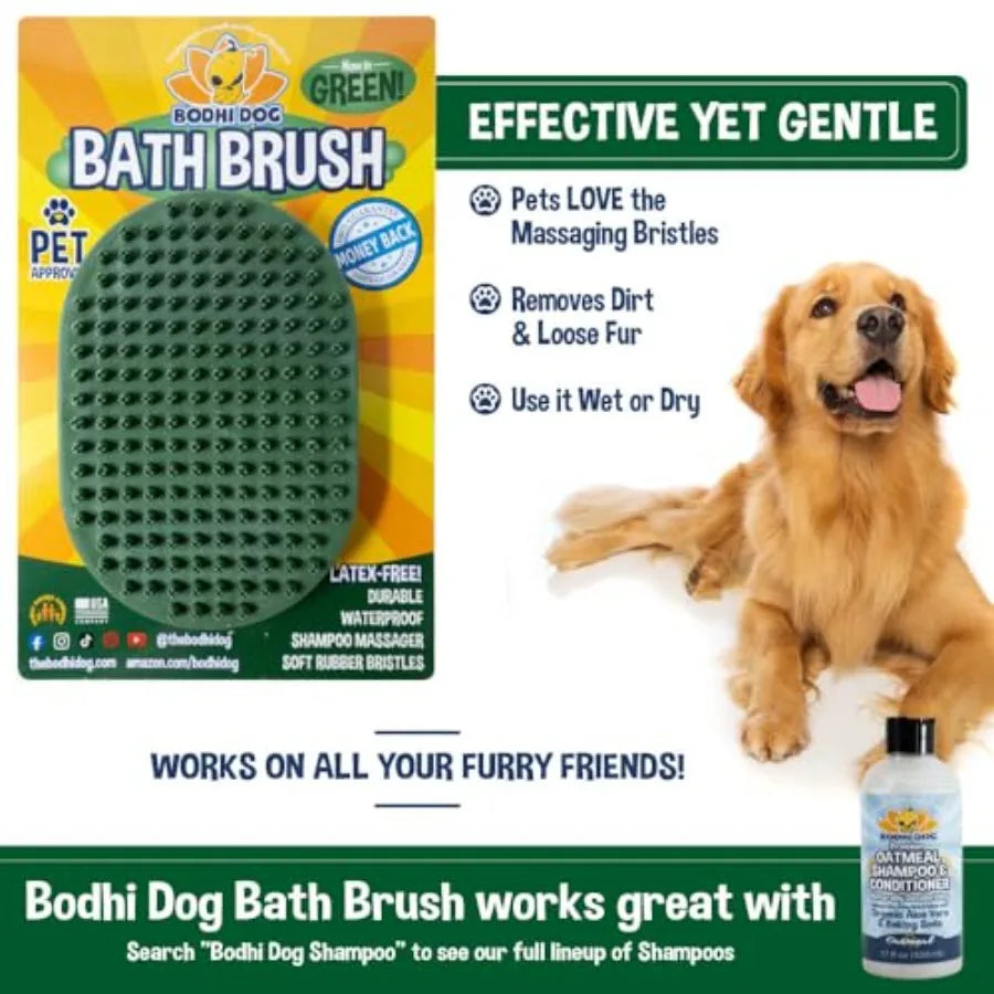 Stainless Steel Pet Shampoo Brush For Dog And Cat Grooming