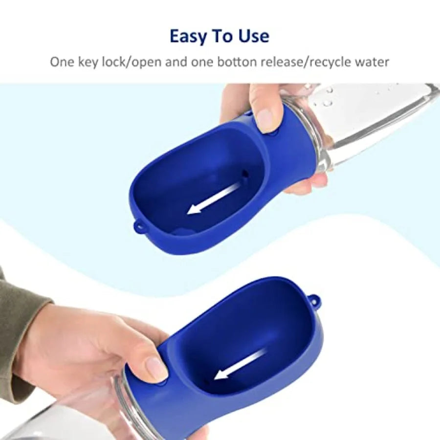 Portable Leak Proof Dog Water Bottle With Drinking Feeder