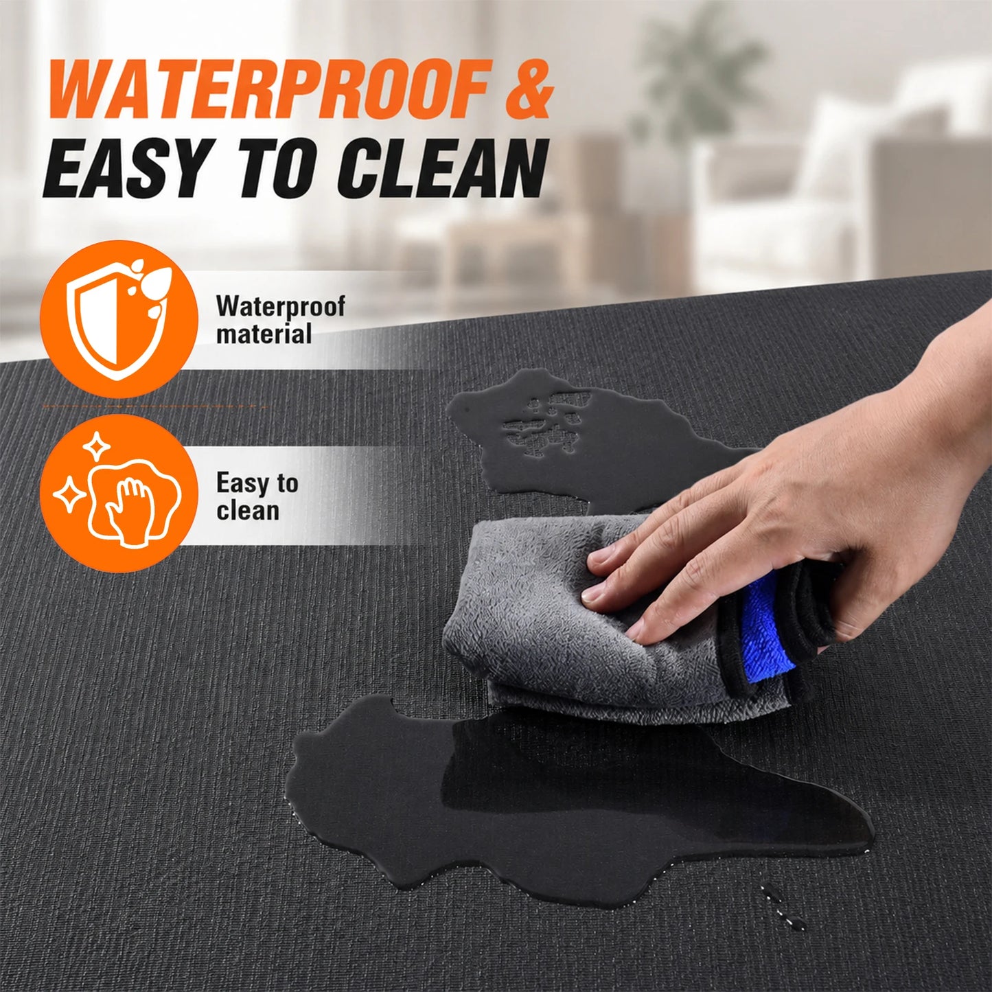 Extra Thick Non Slip PVC Workout Mat With Carry Bag