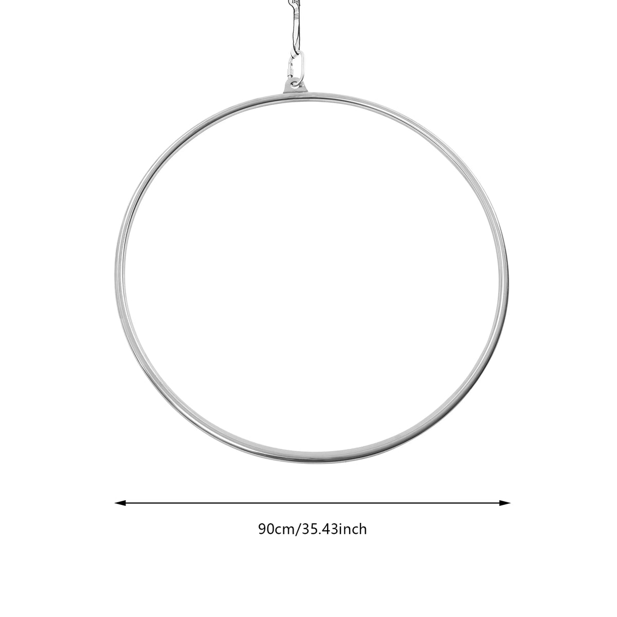 Stainless Steel Aerial Yoga Hoop Lyra Suspension Ring For Fitness