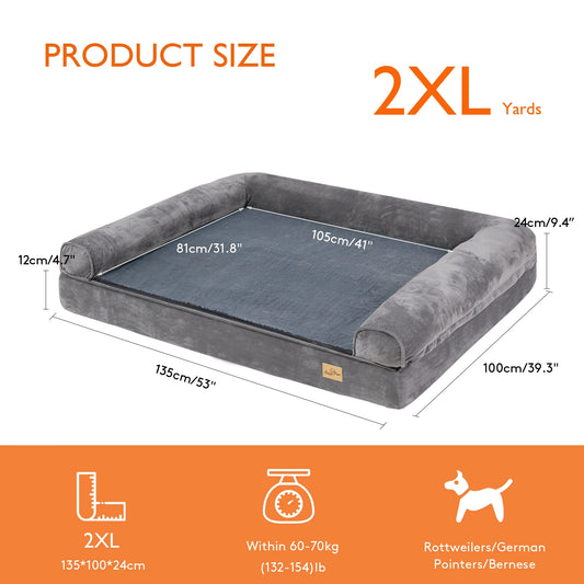 Bingopaw Orthopedic Dog Bed With Removable Washable Foam Cover