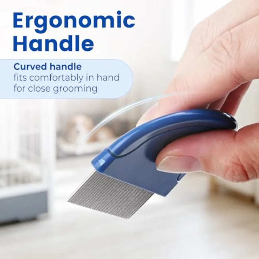 Stainless Steel Flea Comb For Dogs And Cats Effective Grooming Tool