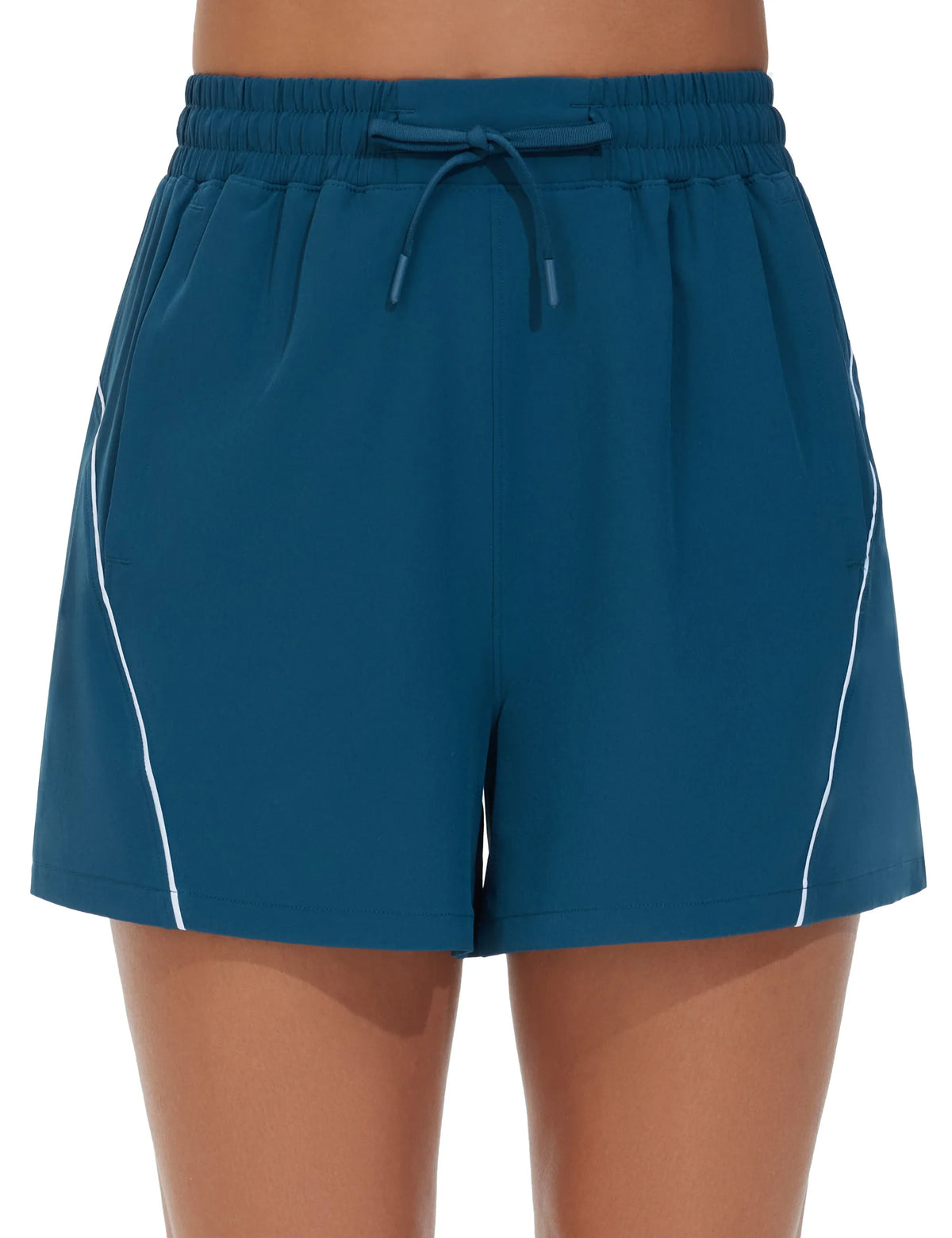 The Gym People Women High Waist Running Shorts With Pockets