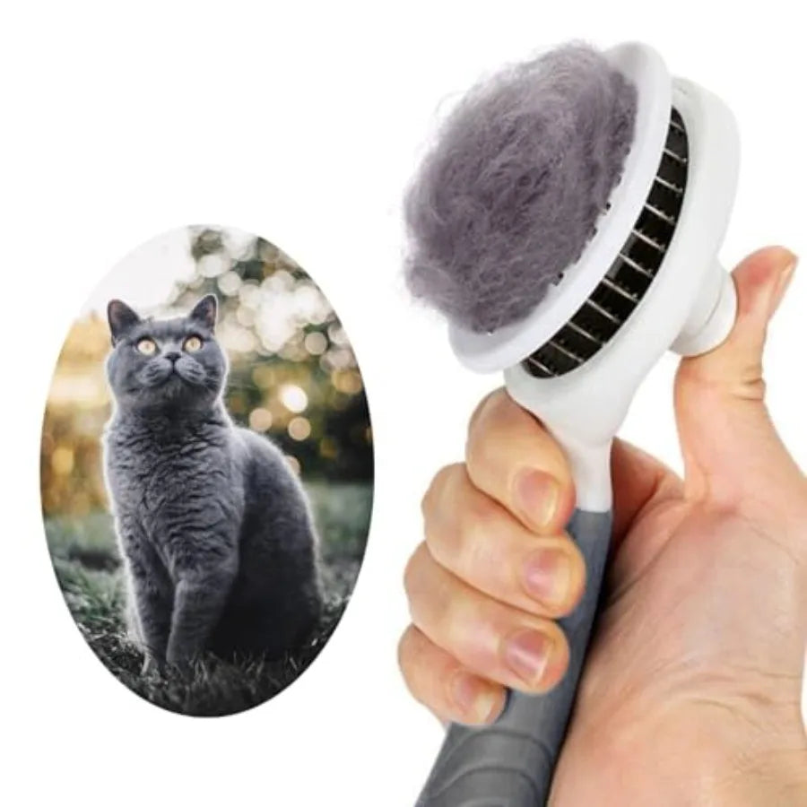 Self Cleaning Slicker Brush For Cats And Dogs Deshedding Tool