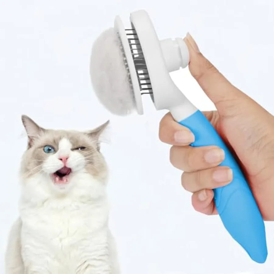 Self Cleaning Slicker Brush For Cats And Dogs Deshedding Tool