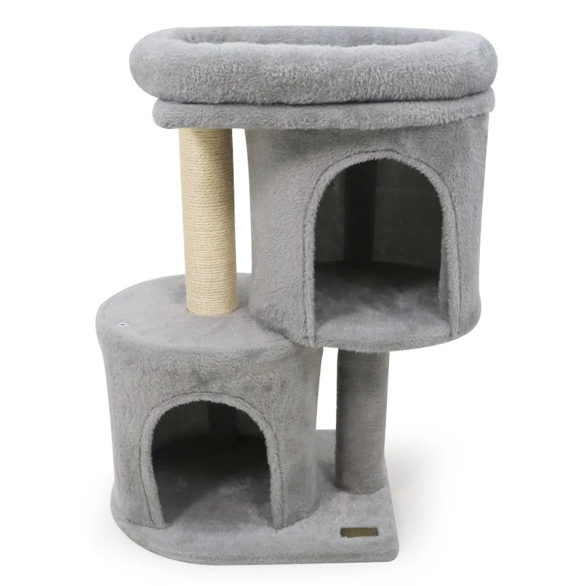 Zynkloac Anti-Tip Cat Tree Tower 2 Condos Sisal Scratching Post