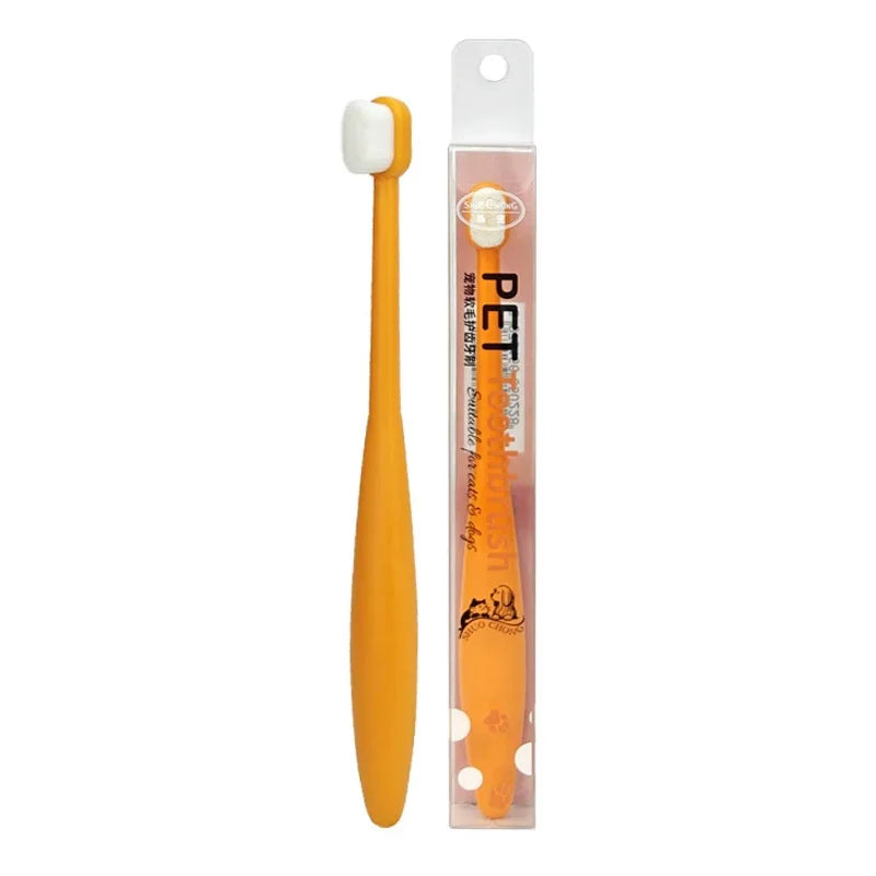 Dense Bristle Pet Toothbrush For Dog And Cat Oral Care