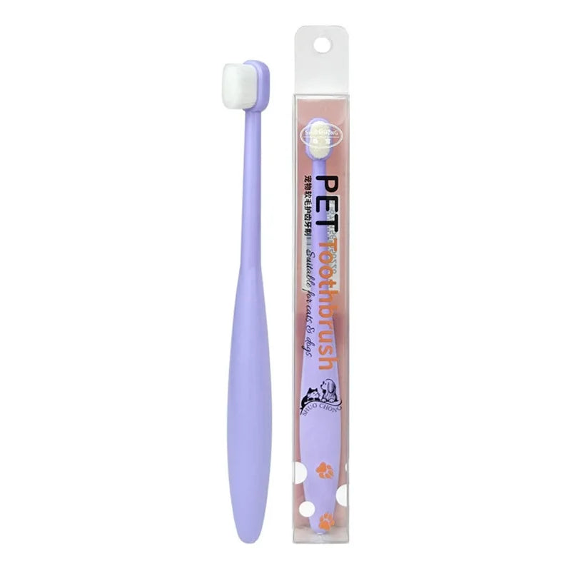 Dense Bristle Pet Toothbrush For Dog And Cat Oral Care