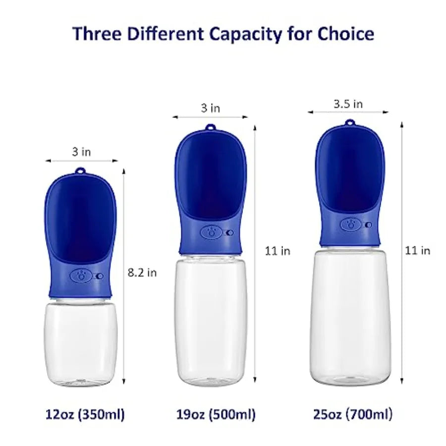 Portable Leak Proof Dog Water Bottle With Drinking Feeder