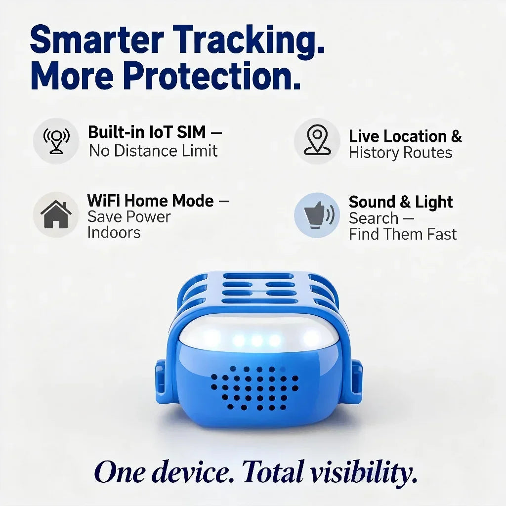 Wanwaytech GPS Pet Tracker With 4G Wifi Anti Lost Locator