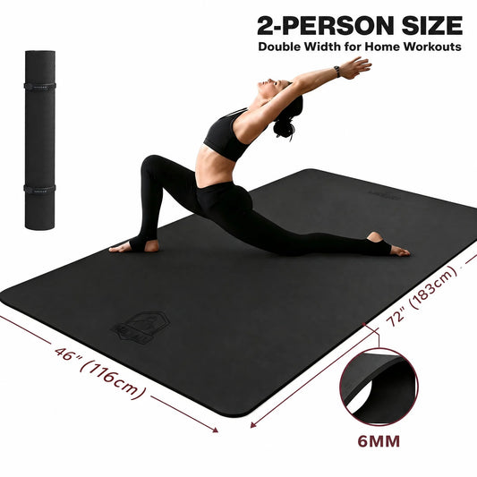 Hapbear TPE Double Sided Non Slip Yoga Mat With Bag