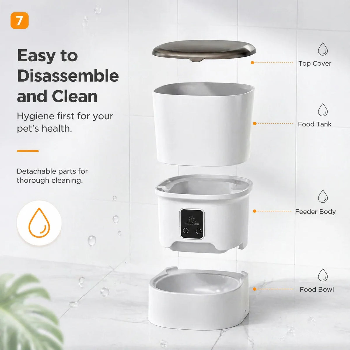 Smart Automatic Cat Feeder With App Control And Timed Dispensing