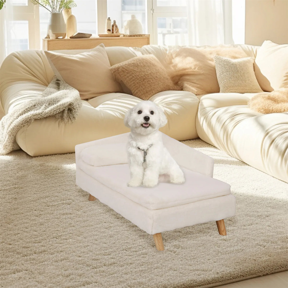 Bingopaw Nordic Elevated Pet Bed With Waterproof Pad