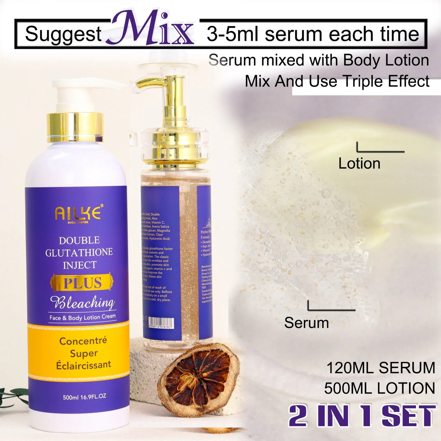Ailke Brightening And Whitening Body Milk For Moisturizing