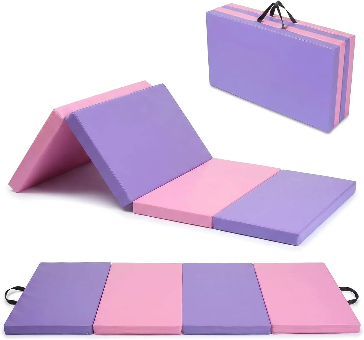 HiMiss Folding Gymnastics Exercise Mat For Home Workouts