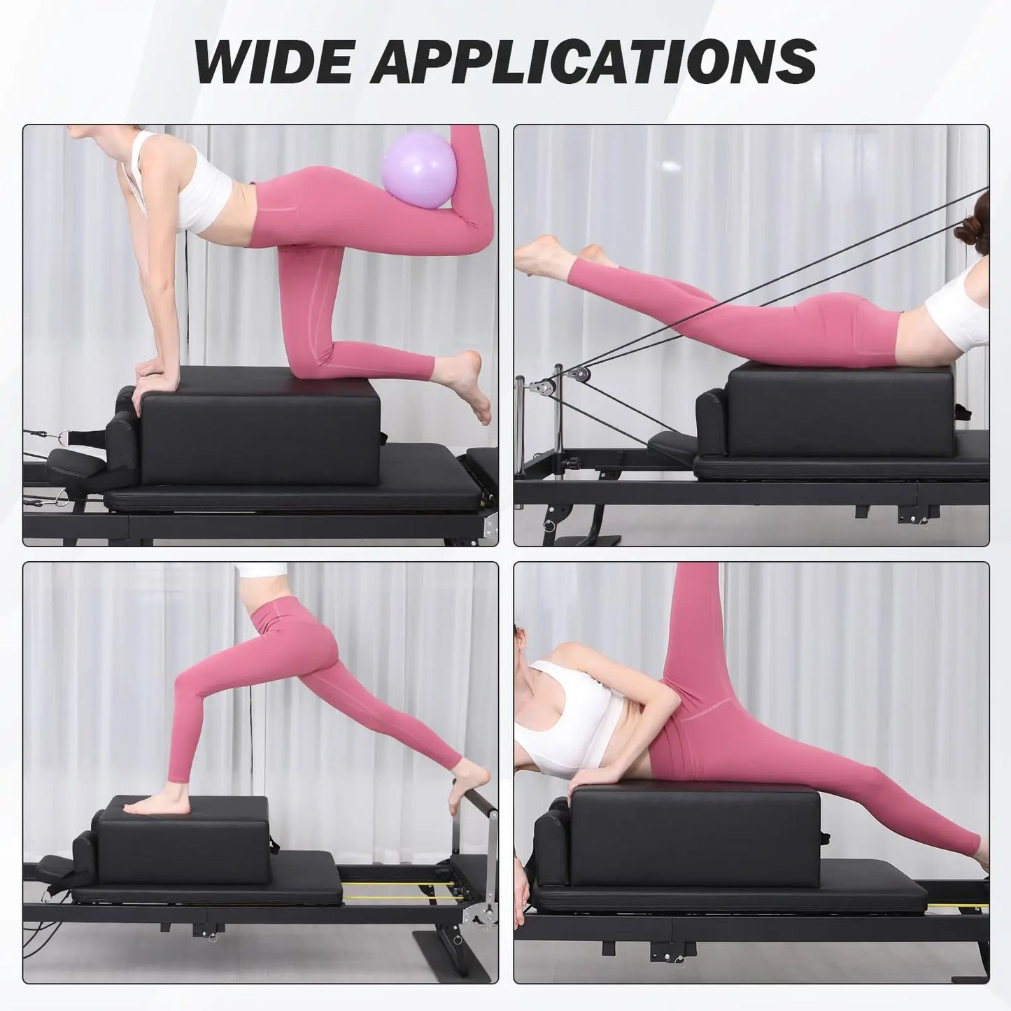 HiMISS Pilates Reformer Sitting Box For Home Workouts
