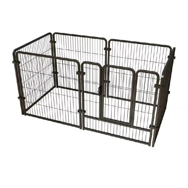 Heavy Duty Stainless Steel Foldable Dog Fence Playpen And Kennel