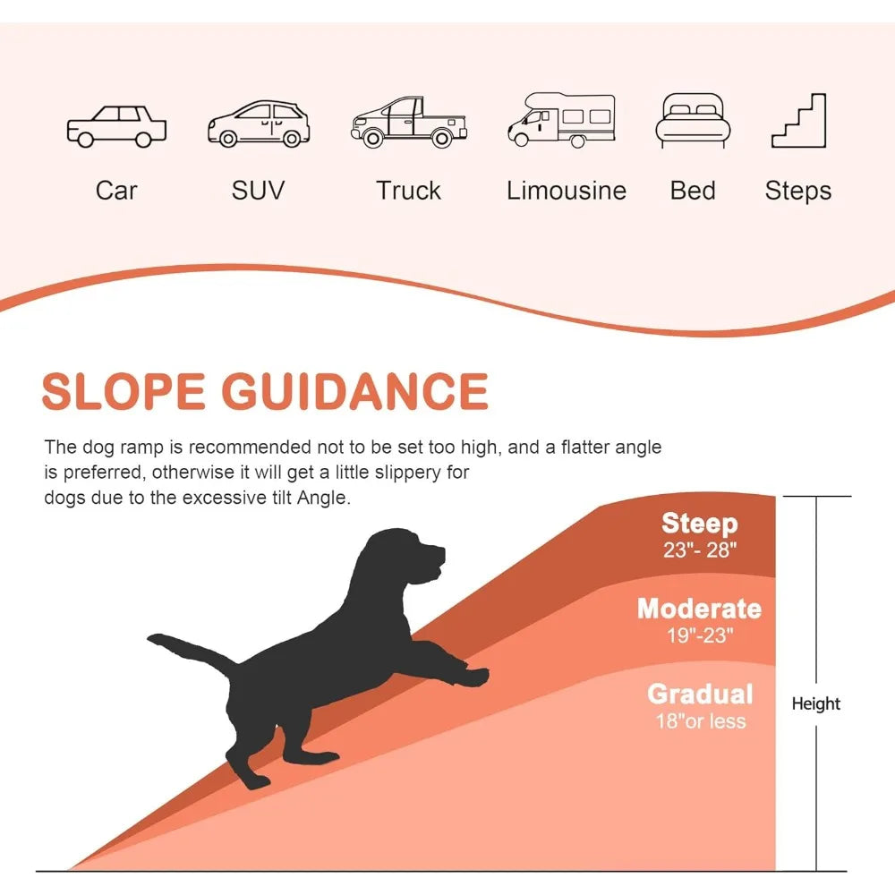 Heavy Duty Folding Dog Ramp For Cars Trucks And SUVs