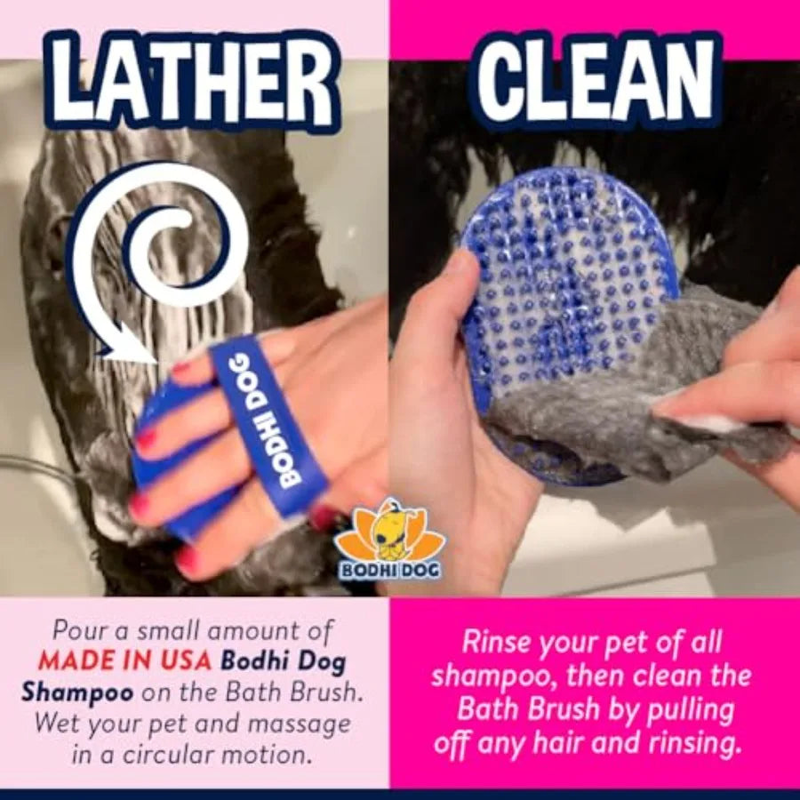 Stainless Steel Pet Grooming Shampoo Brush For Cats And Dogs