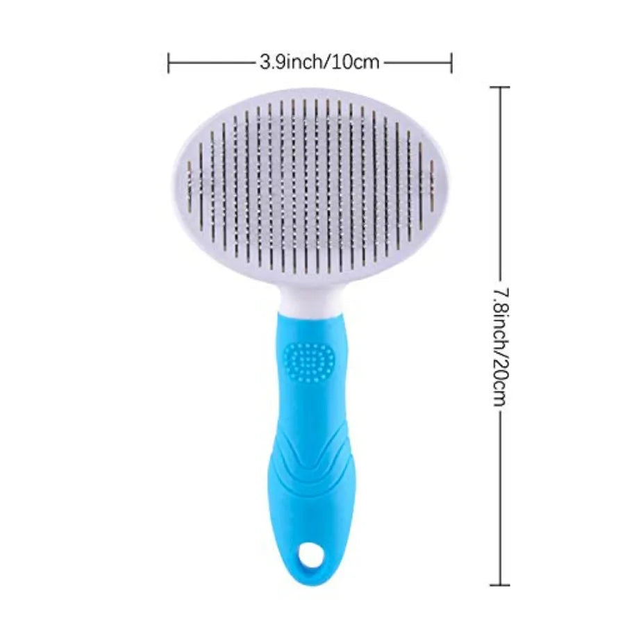 Self Cleaning Slicker Brush For Cats And Dogs Deshedding Tool