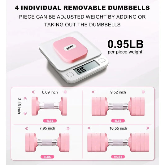 YTYIN Adjustable Dumbbell Set For Home Gym Strength Training
