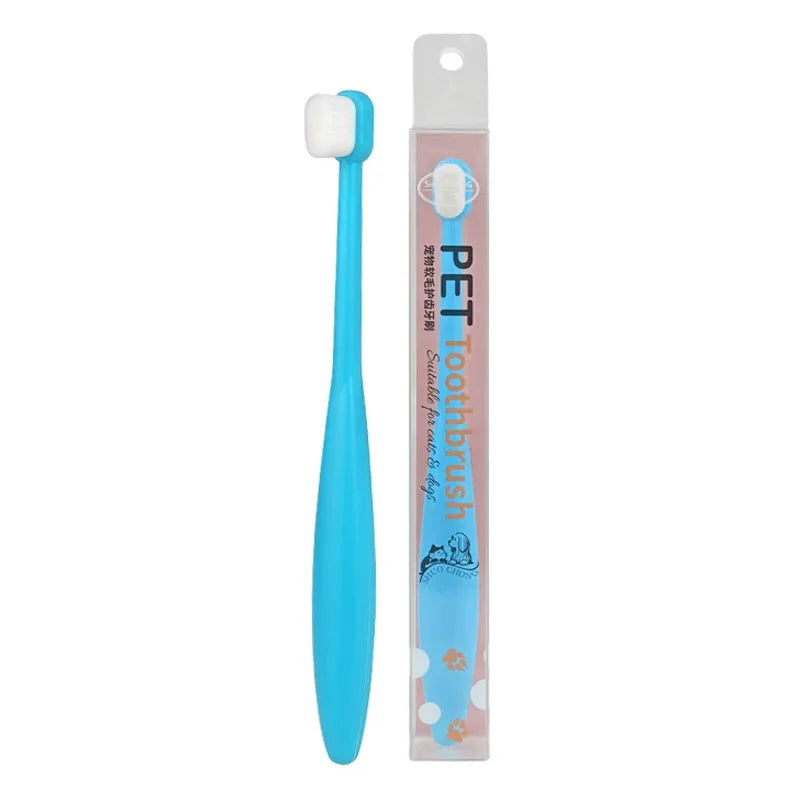 Dense Bristle Pet Toothbrush For Dog And Cat Oral Care