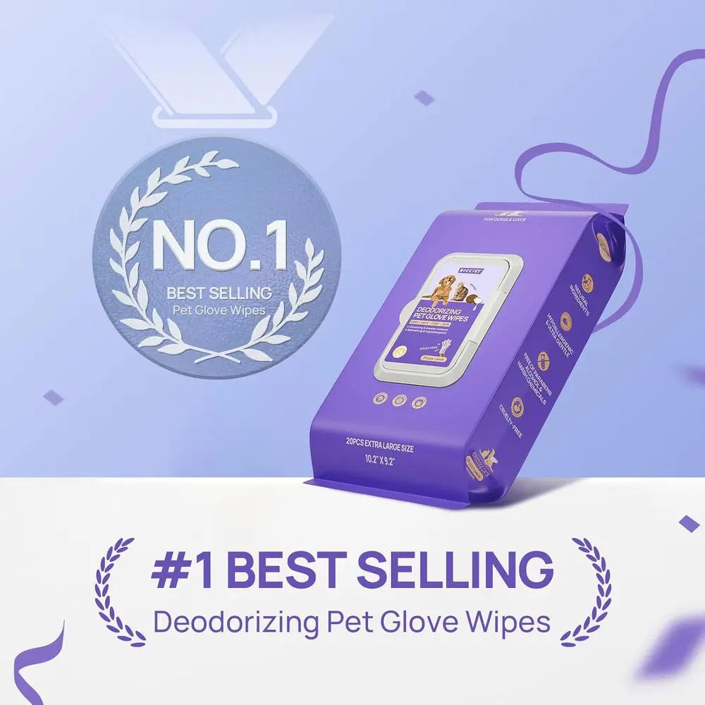 Vet Recommended Deodorizing Pet Cleaning Wipes For Dogs