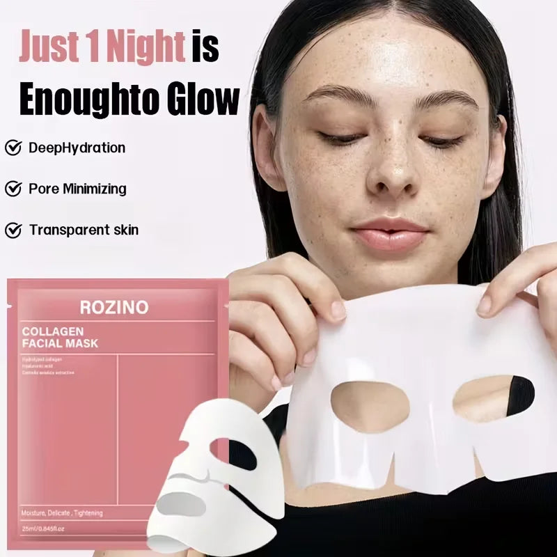 Rozino Bio Collagen Mask Set for Hydration and Glow